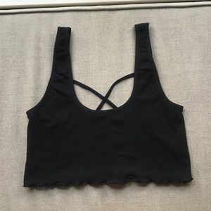 Black Free Press Bralette, Size L